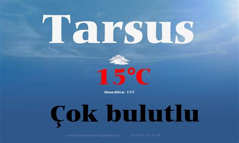 Tarsus hava durumu 15